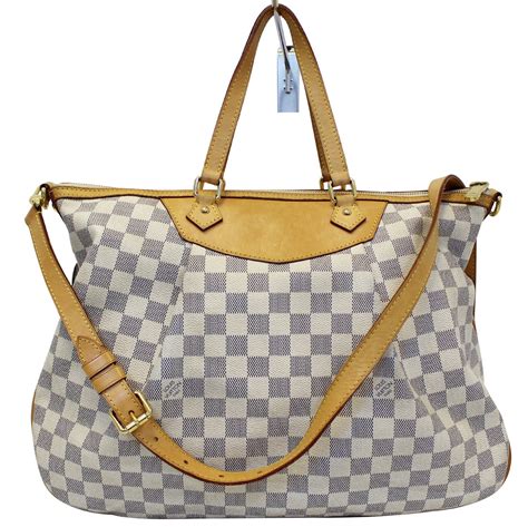 louis vuitton siracusa gm|LOUIS VUITTON Damier Azur Siracusa GM.